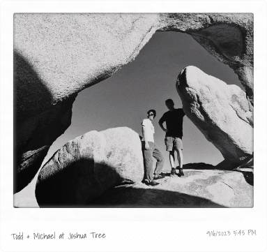 Todd & Michael at Joshua Tree